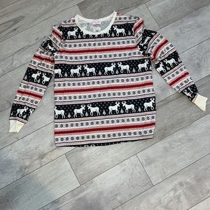 Pink Lily, Christmas pajama set, women’s small